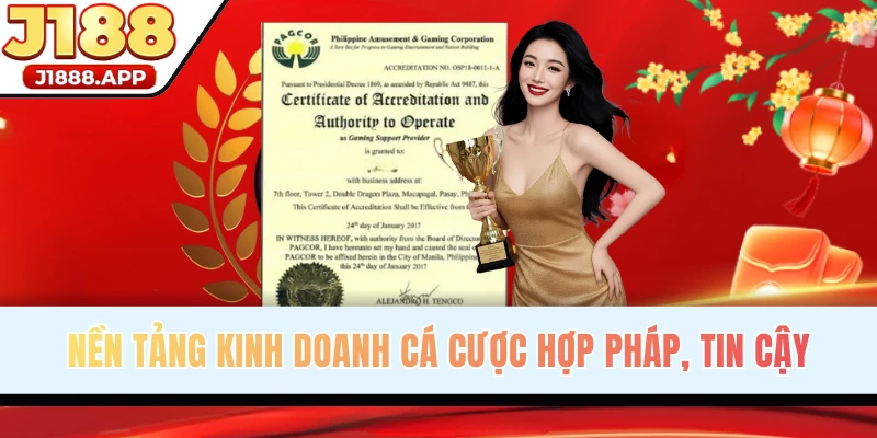 Tính hợp pháp của nhà cái online J188